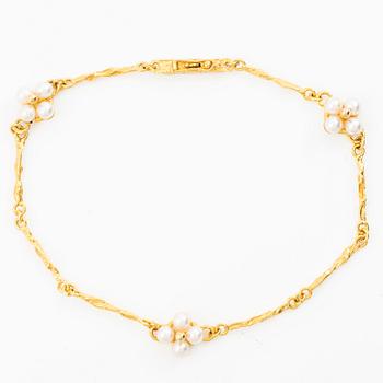 Björn Weckström, armband, "Pearlflower", Fyrklövern Lapponia, Finland, 2000.