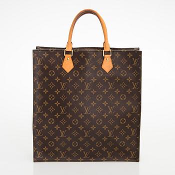 Louis Vuitton, Monogram Canvas 'Sac Plat Tote' Bag.