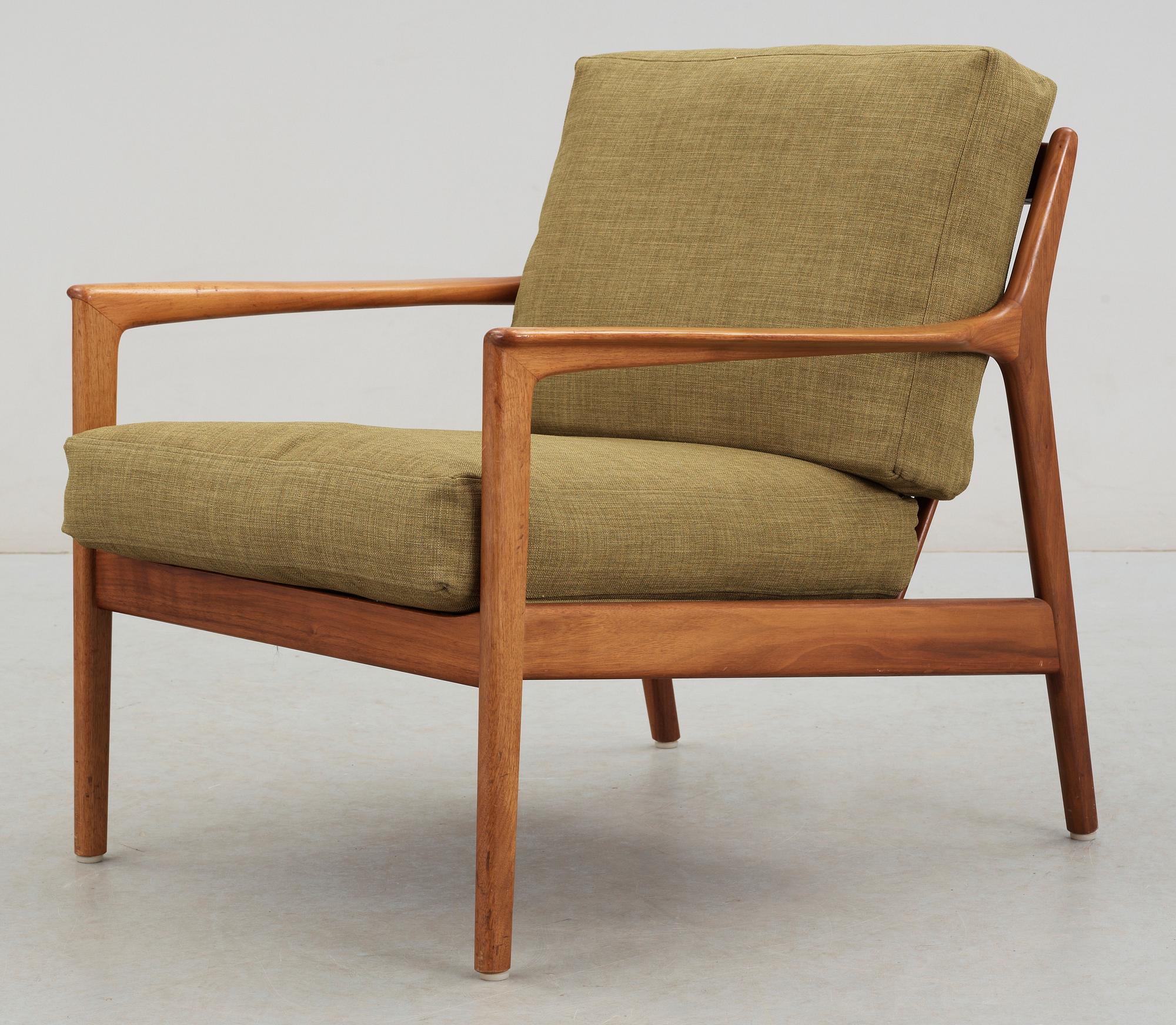 FÅTÖLJ, "USA 75", Folke Ohlsson, Dux, omkring 1900-talets mitt.