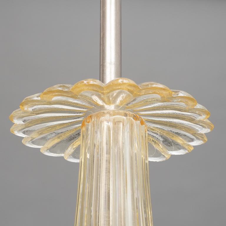 A ceiling lamp, Orrefors, 1940's.