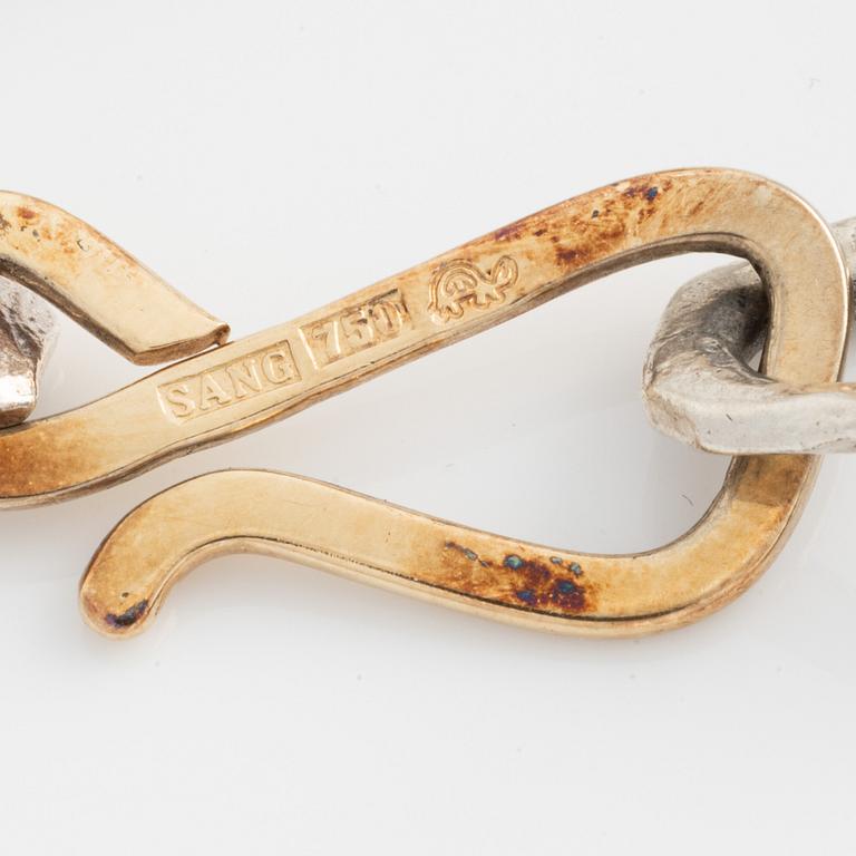 Sandberg, armband, silver och 18K guld.
