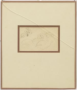 Ivar Arosenius, Model sketches, 2 pcs/double-sided.