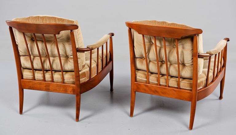 FÅTÖLJER ett par. "Skrindan", Kerstin Hörlin-Holmqvist, OPE, 1960-tal.