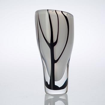 A Vicke Lindstrand glass vase, Kosta 1950's.