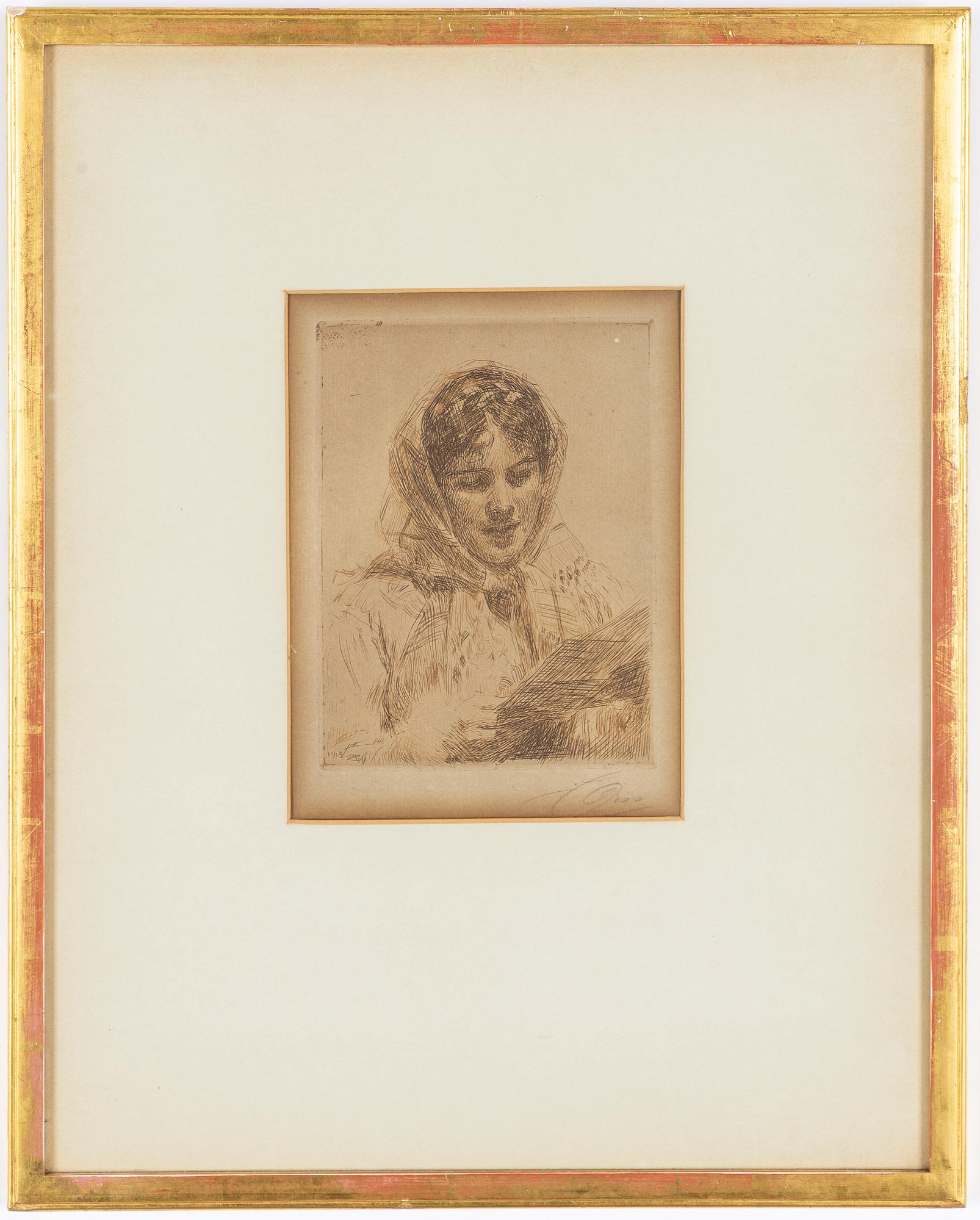 Anders Zorn, "Ett brev".