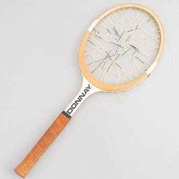 Tennisracket, Donnay, speciellt framtaget racket i trä.