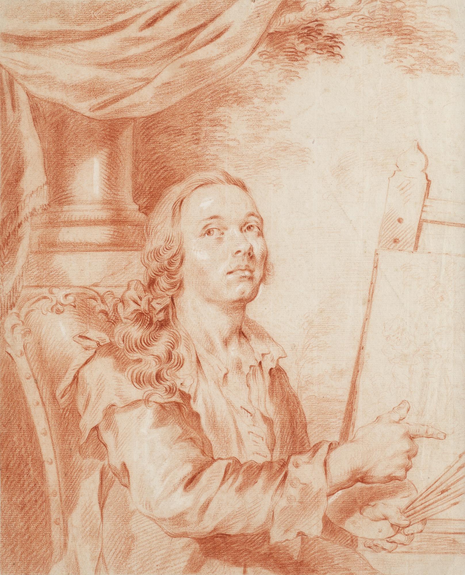 Alexander Roslin Tillskriven, Självporträtt.