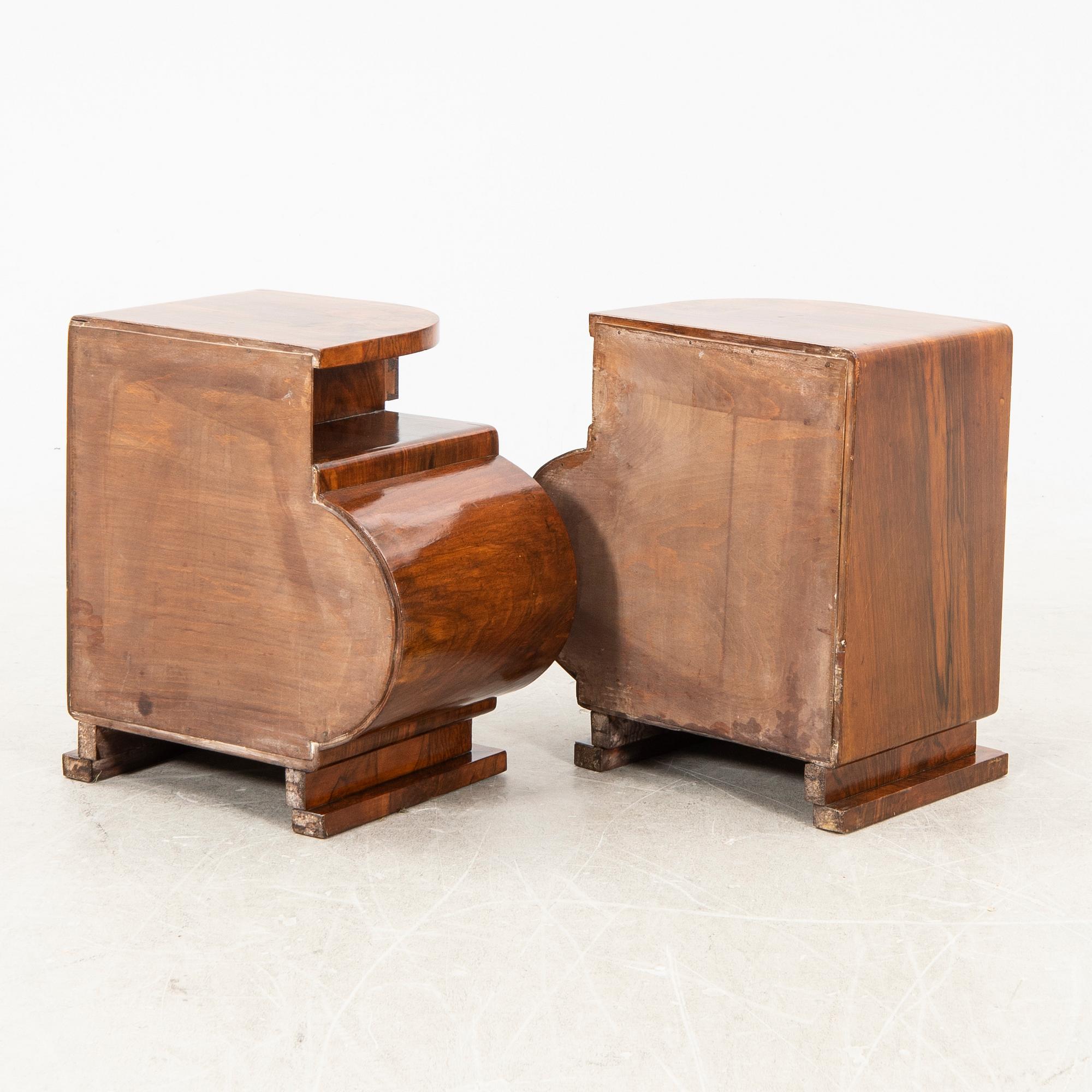 Sängbord ett par 1900-talets första hälft.