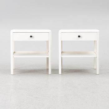 Nordiska Kompaniet, a pair of bedside tables, second half of the 20th century.