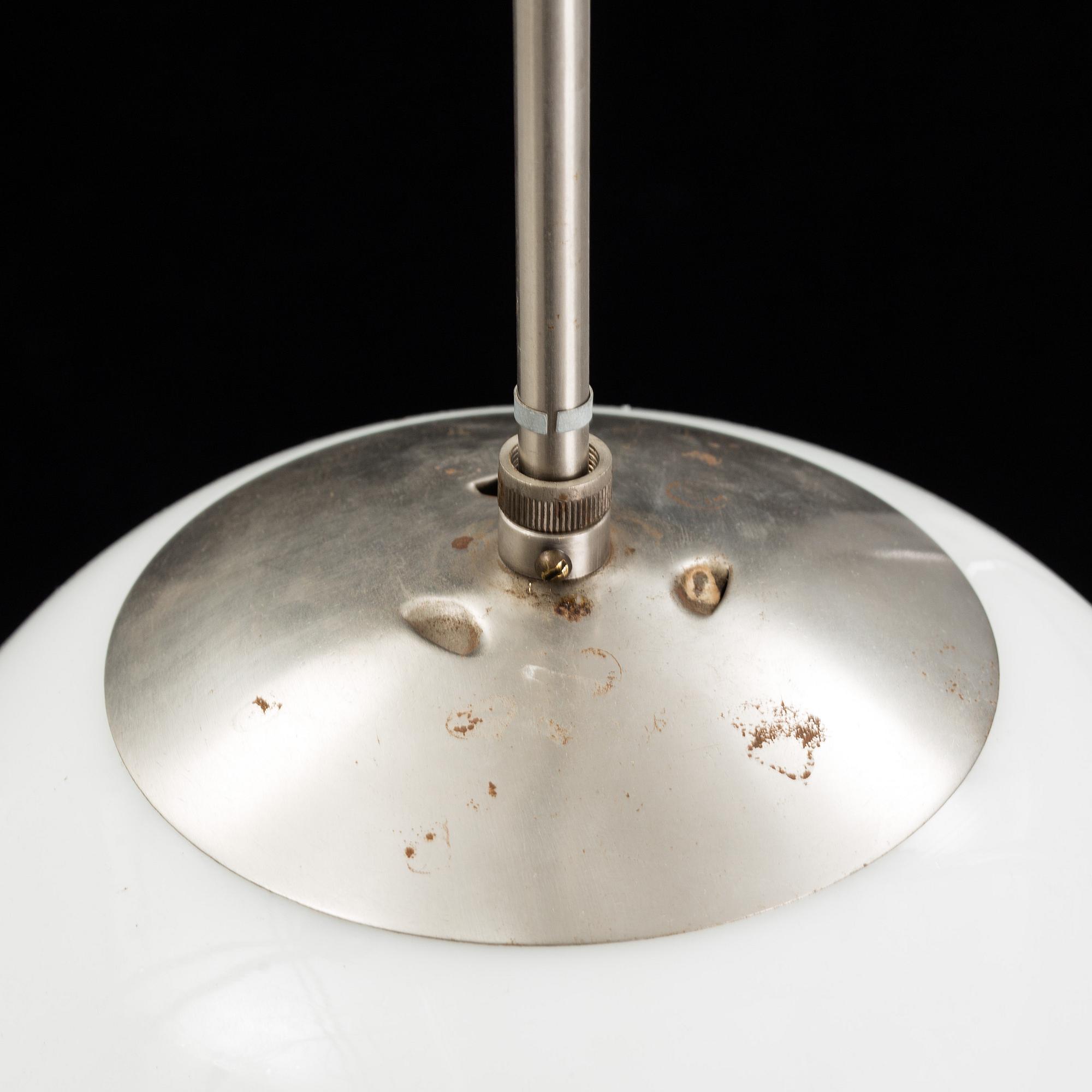 A pair of ceiling lights, 1930's/40's.