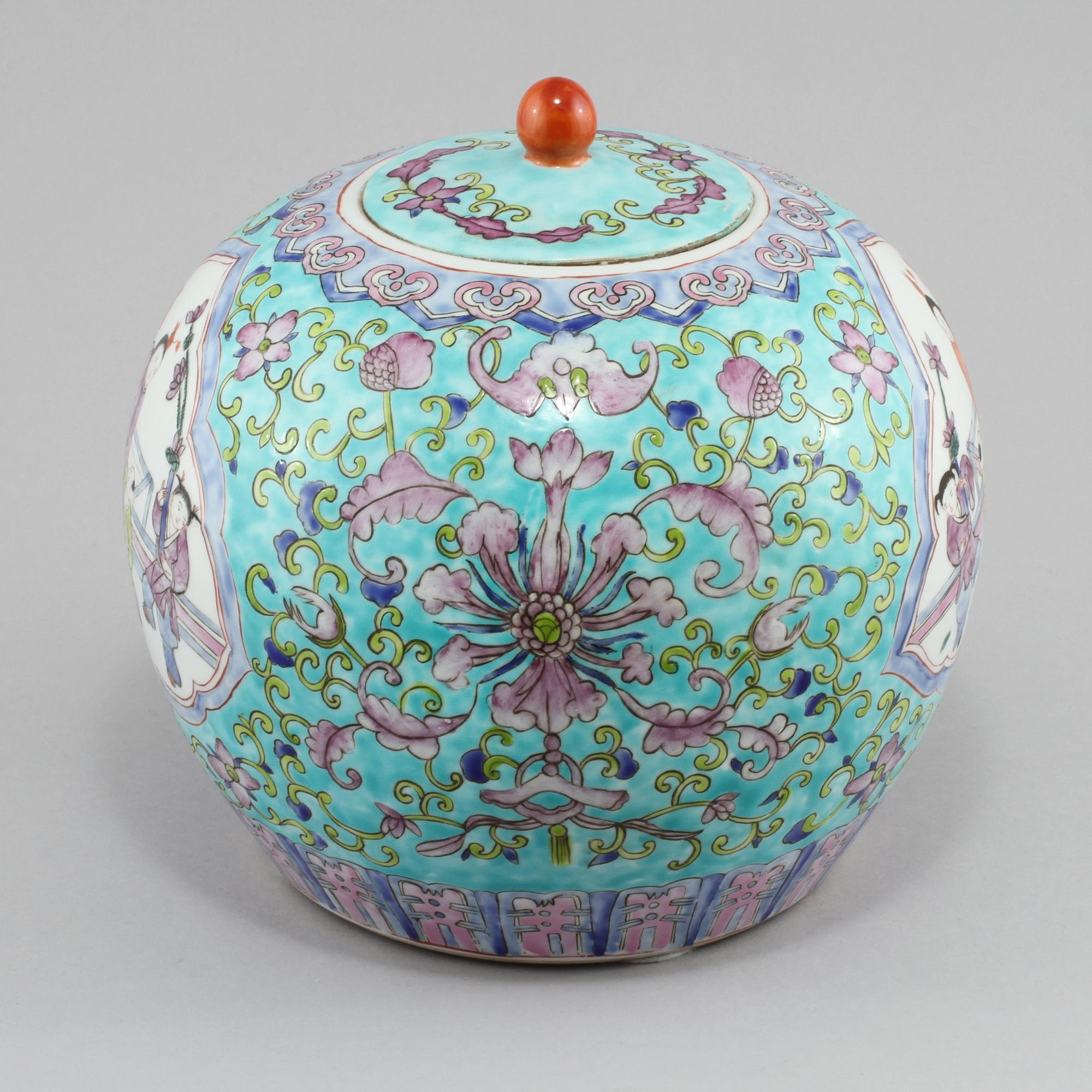 LOCKBOJAN, porslin, Kina, 1900-tal.