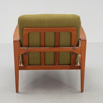 FÅTÖLJ, Brickmärkt Danish furniture control, Danmark. 1950/60-tal. Säljes till förmån för "Läkare utan gränser".