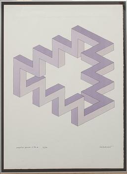 OSCAR REUTERSVÄRD, färglitografi, signerad och numrerad 62/100.