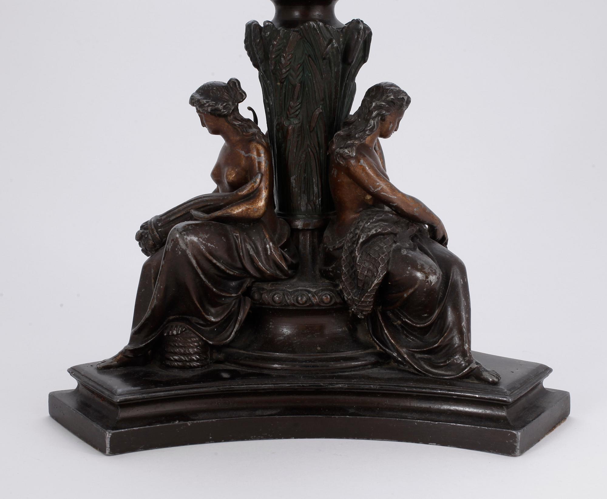 BORDSLAMPA, empire-stil, 1900-tal.