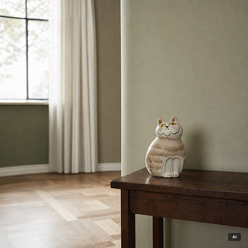 Lisa Larson, a figurine of a cat, K-studion, Gustavsberg.