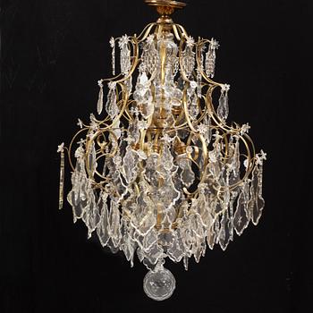 A Rococo style ceiling light, second half of the 20th Century.