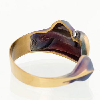 BJÖRN WECKSTRÖM, RIIPUS, RANNEKORU ja SORMUS, tulipronssia. Lapponia 1970-luku.