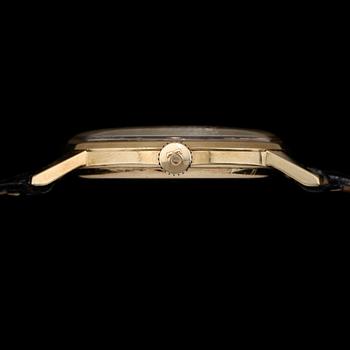 ARMBANDSUR, 14K guld, Omega, 1900-talets mitt. Total vikt ca 36 g.