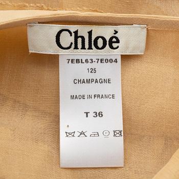 Chloé, a silk blouse, size 36.