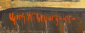 Gerhard Wihlborg, Vid fönstret i ateljén.