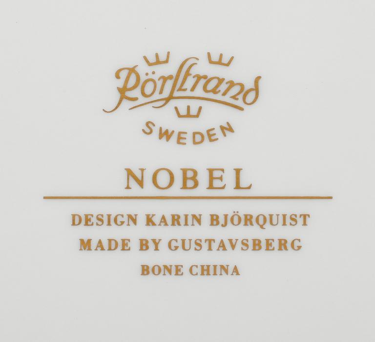 TALLRIKAR, 6 st, porslin, Nobel, Karin Björquist, Rörstrand/Gustavsberg.