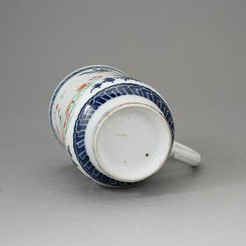 MUGG, porslin, Qianlong, Kina 1700-tal.