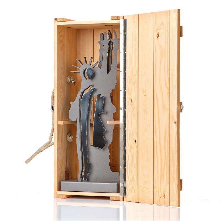 Arman, an iron sculpture, signed and numbered 76/80.