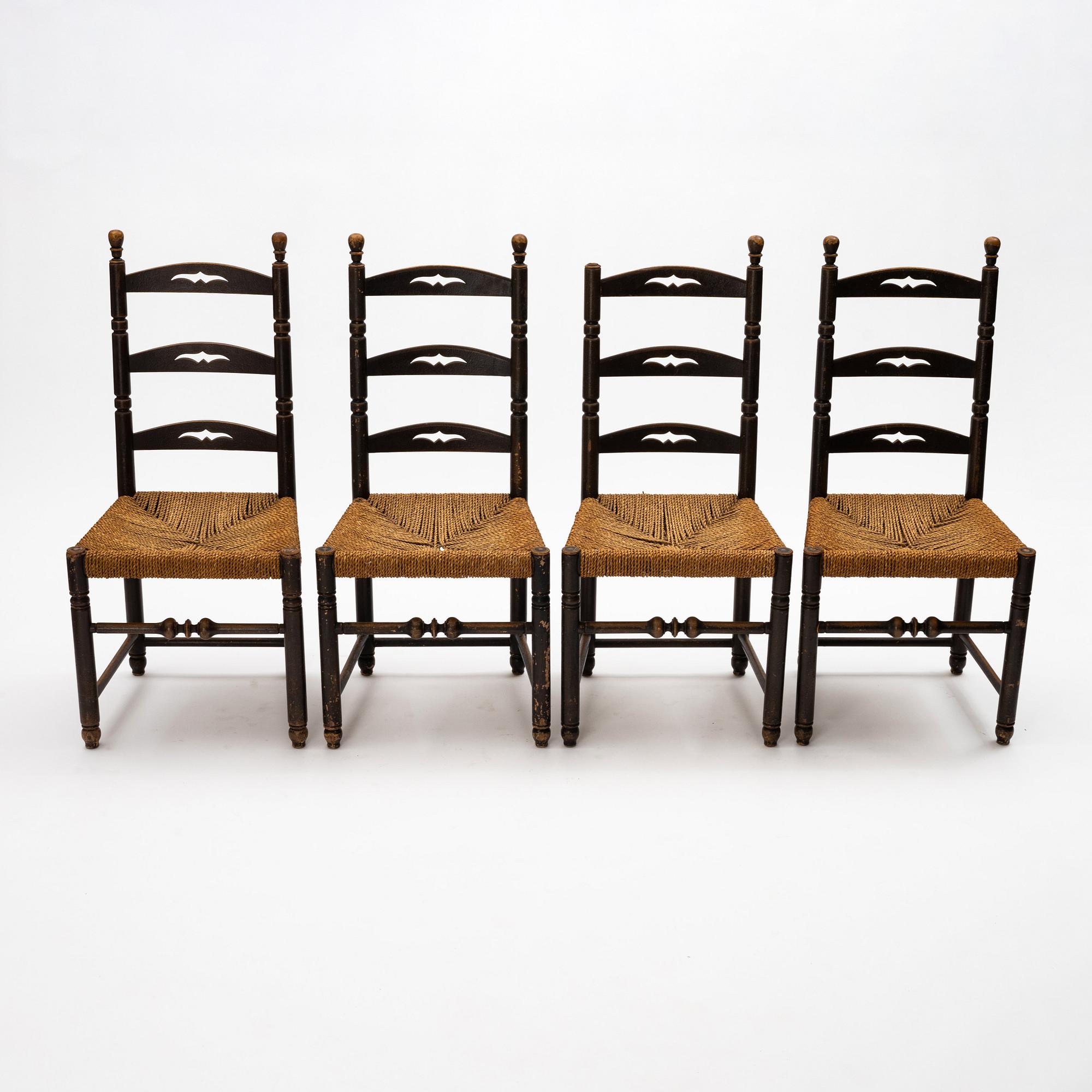 Axel Einar Hjorth, stolar, 4 stycken, "Blidö", Nordiska kompaniet, 1929.