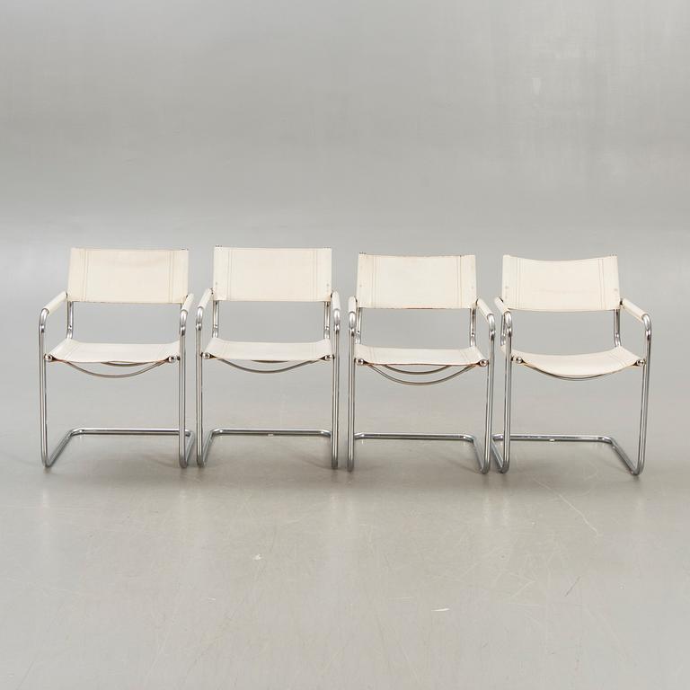 Mart Stam,  karmstolar 4 st "Cantilever", Jox Interni 1990-tal.