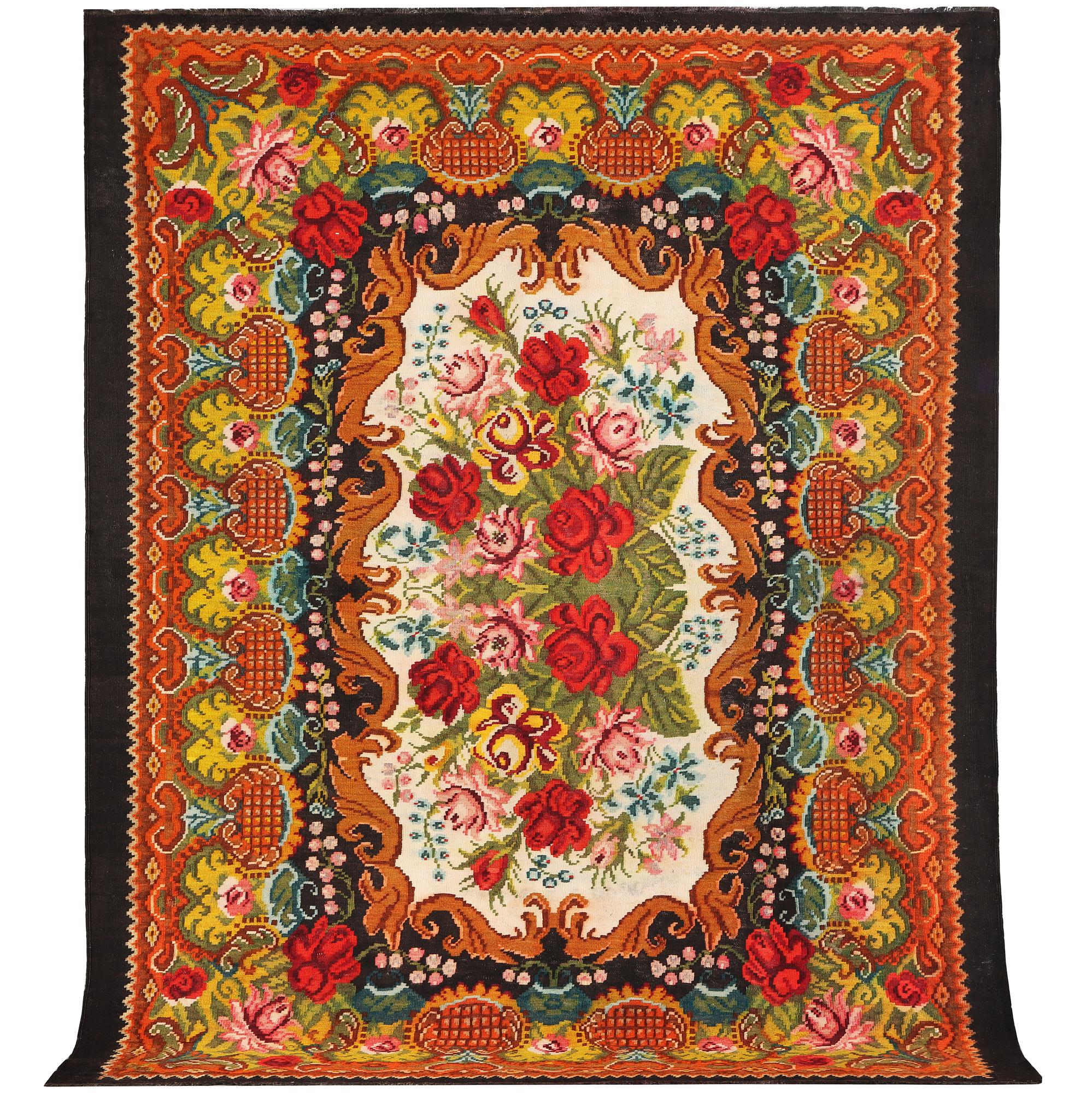 Matta, besarabisk Kelim/rosenkelim, ca. 270 x 207 cm.