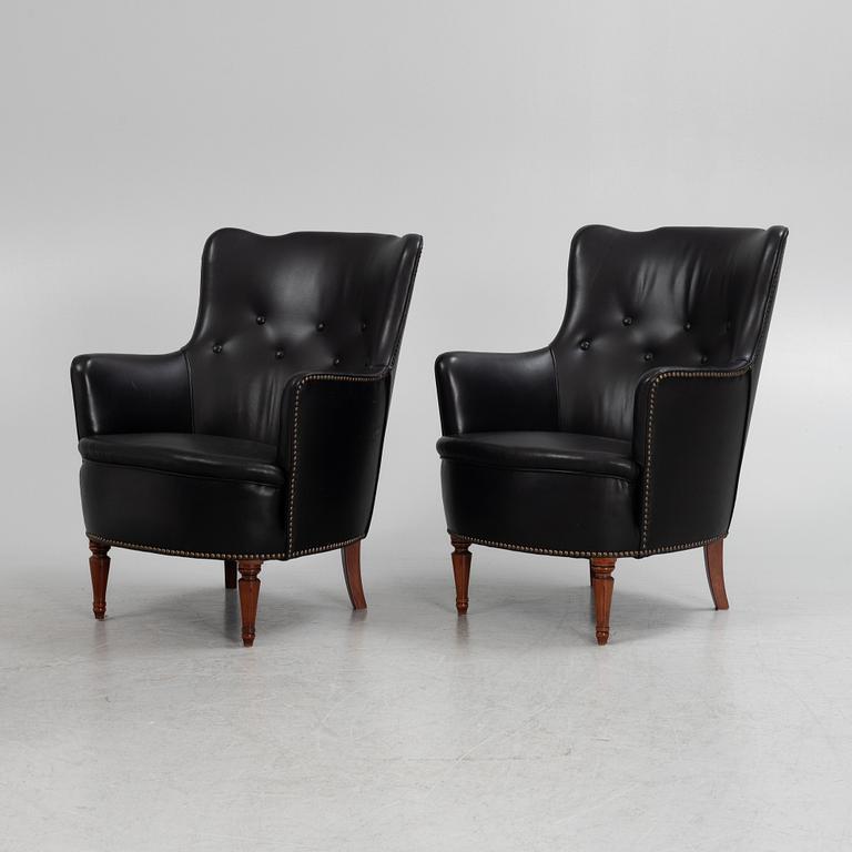 A pair of armchairs, second half of the 20th Century.