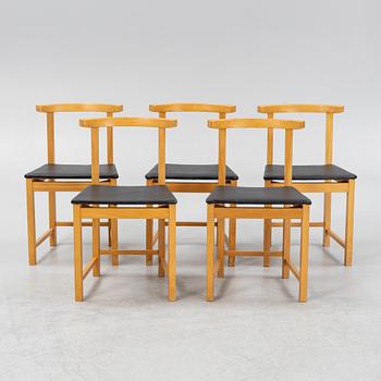 Hans Kempe & Lars Erik Ljunglöf, five versions of model 'HI-28' chairs, Hi Gruppen, second half of the 20th century.