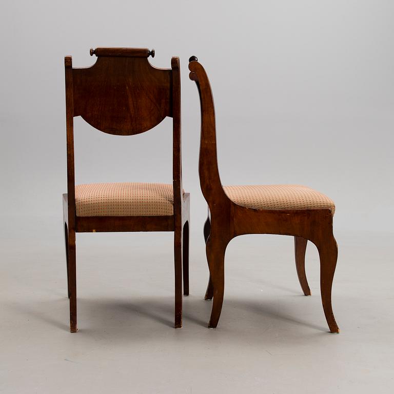 A SET OF 4 CHAIRS, late empire, Russia, 1820/30s.