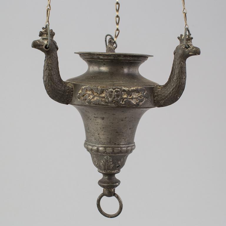 A European Tabernacle light from the 19th century.