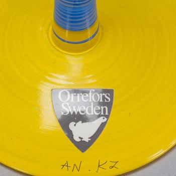 SNAPSGLAS, 6 st. Orrefors "Clown", design Anne Nilsson.