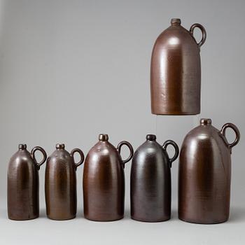 KRUS, sex st, stengods, Höganäs, 1800-/1900-tal.