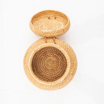 Margit Kitok-Åström, a signed box root work.