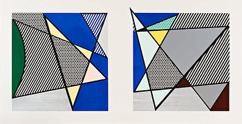 494. Roy Lichtenstein, "Imperfect diptych" from the "Imperfect" series.