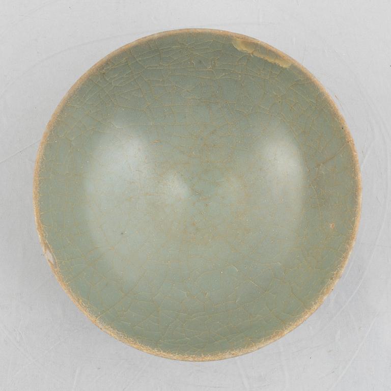 A celadon bowl, Joseon dynasty or possibly Yuan.