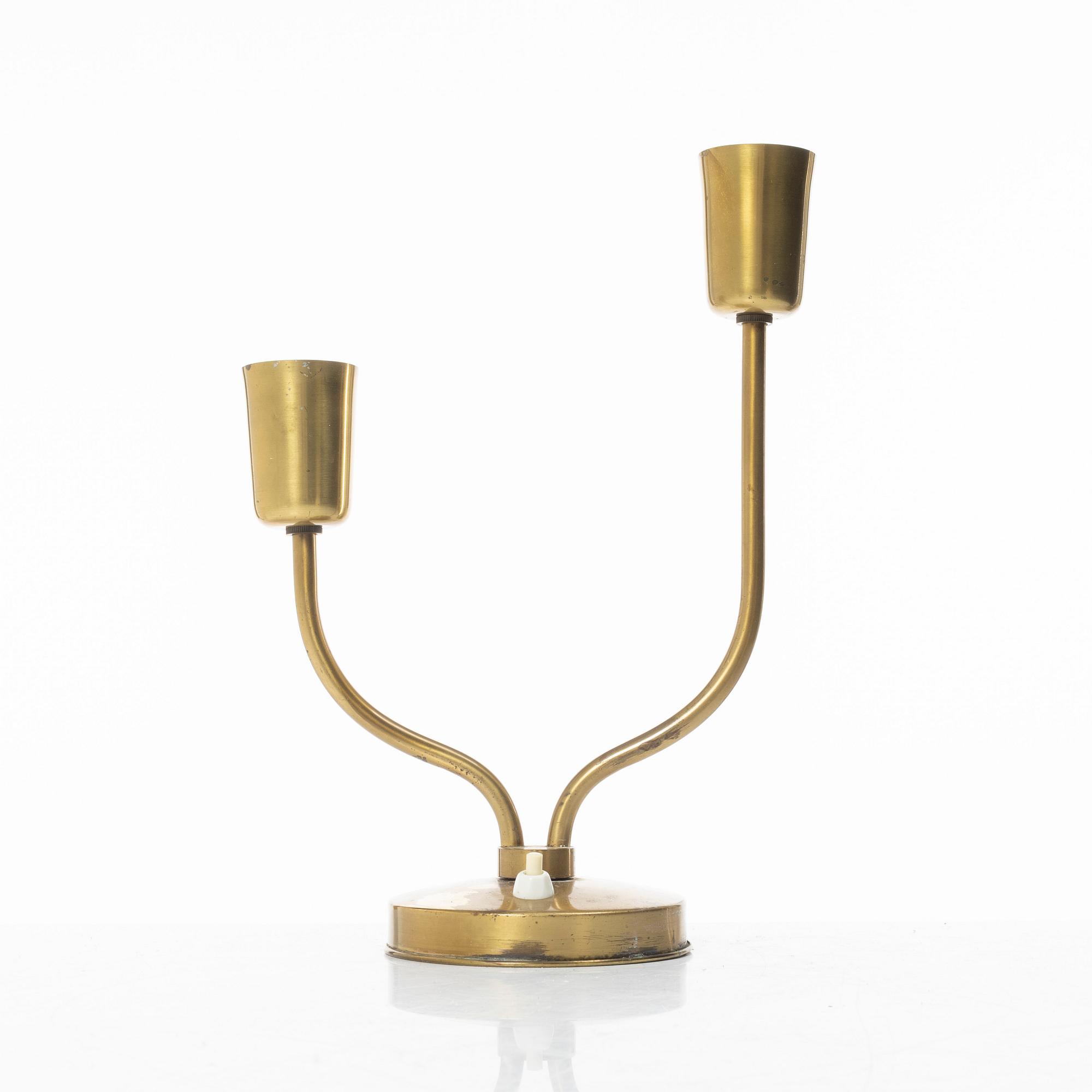 Bordslampa, Ystad metall, 1940-tal.