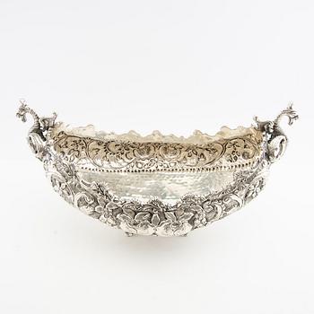 Jardinière 1900-talets första hälft nysilver.