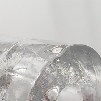 Timo Sarpaneva, vas och 4 st ljusstakar, glas, "Arkipelago", Iittala.