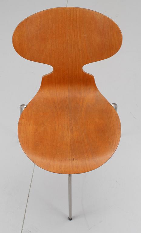 STOLAR, 6 st, "Myran", Arne Jacobsen, Fritz Hansen, första upplagan 1950-tal.