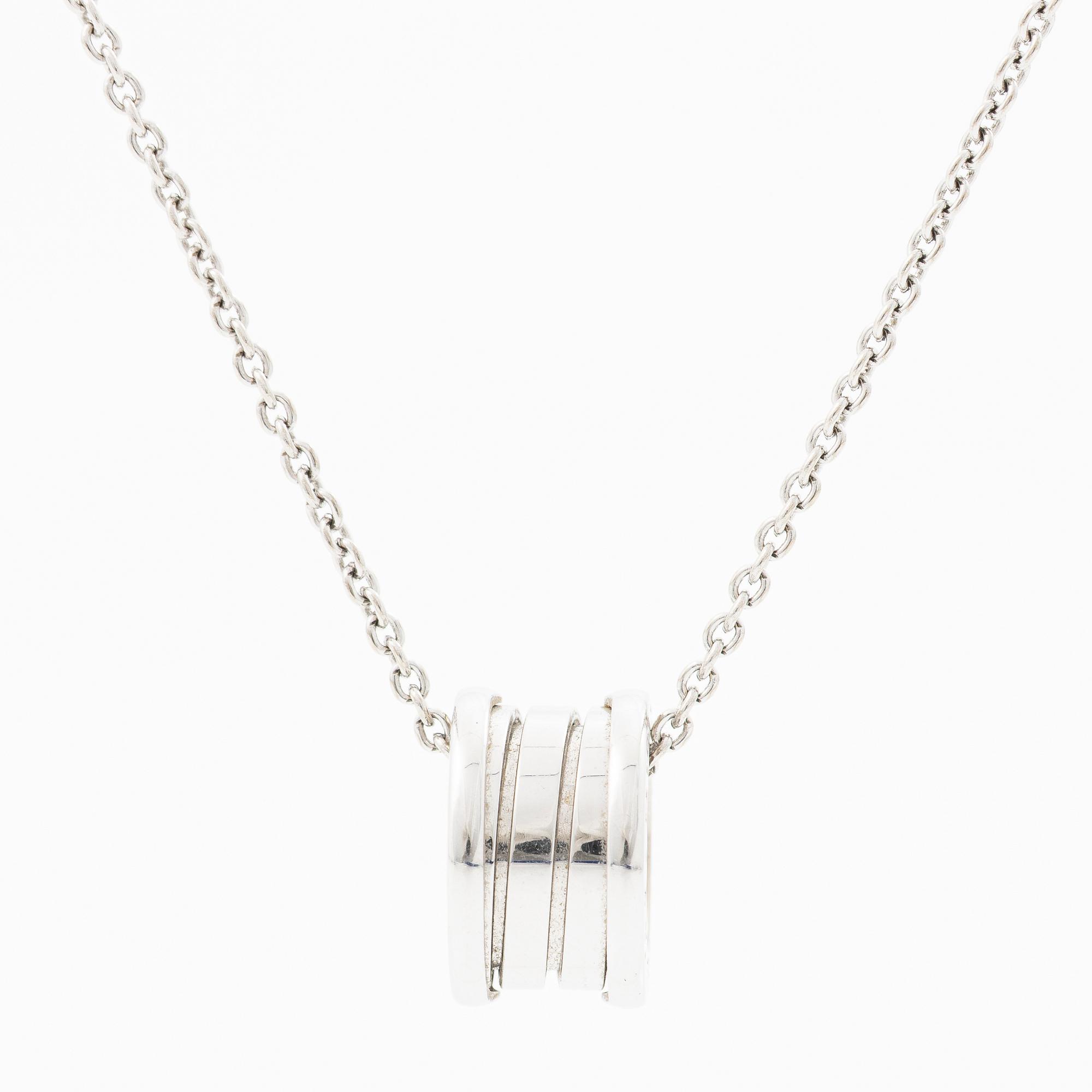Bulgari, necklace, B.zero1, 18K white gold.