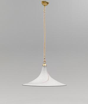 TAKLAMPA, Murano, 1900-talets andra hälft. Höjd ca 35 cm.