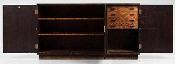 Axel Einar Hjorth, a darkly stained birch sideboard,"Typenko", Nordiska Kompaniet, Sweden 1932.