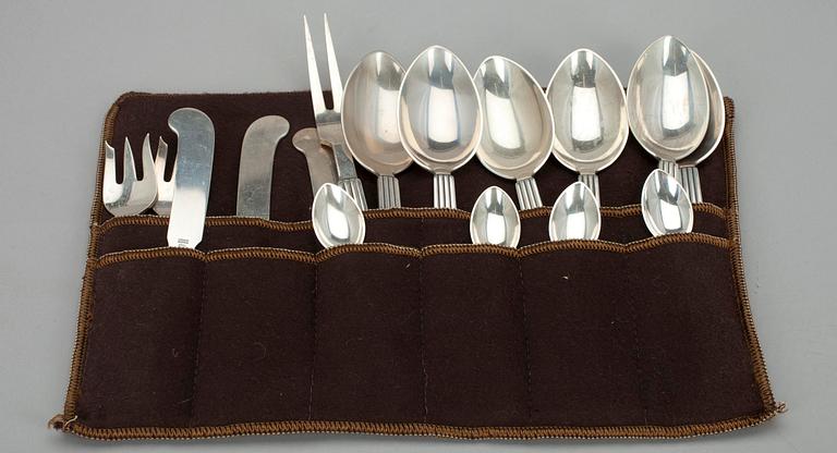 BESTICK 16 st, silver, Georg Jensen, Danmark efter 1945.