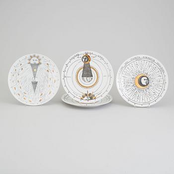 Four 'Astronomici' plates, by Piero Fornasetti, late 20th century.