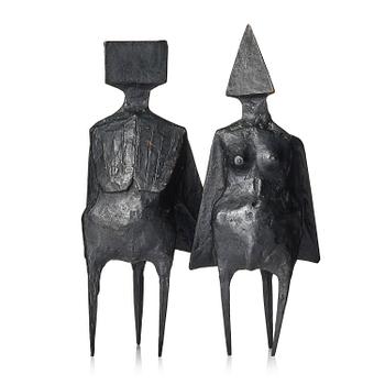890. Lynn Chadwick, "Pair of standing figures".