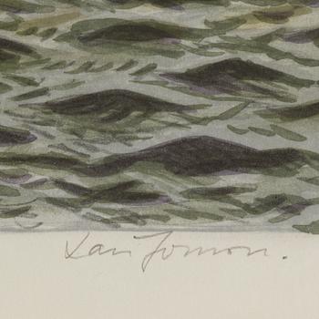 Lars Jonsson, färglitografi, signerad  91/350.